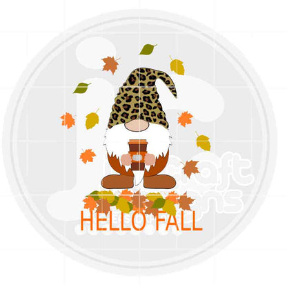 Hello fall svg |  Fall Gnome SVG EPS DXF PNG JenCraft Designs