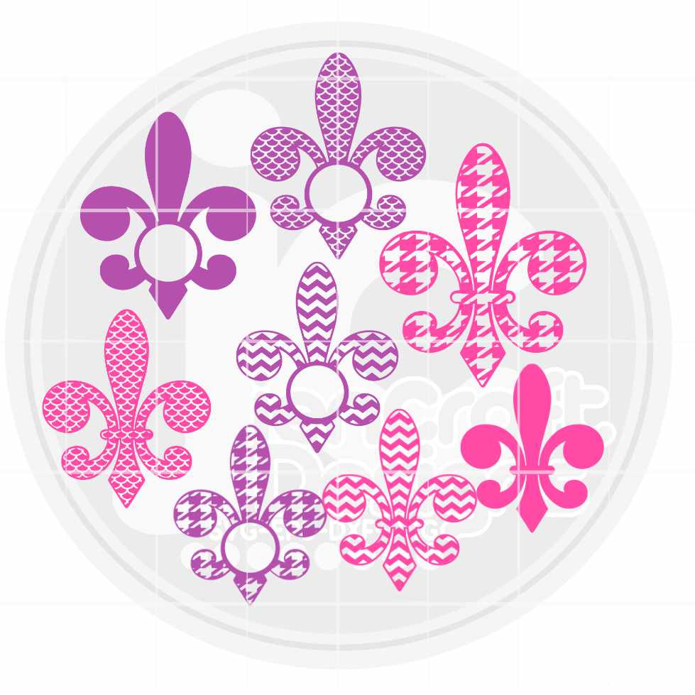Mardi Gras Svg | Fleur De Lis Frames SVG EPS DXF PNG Bundle