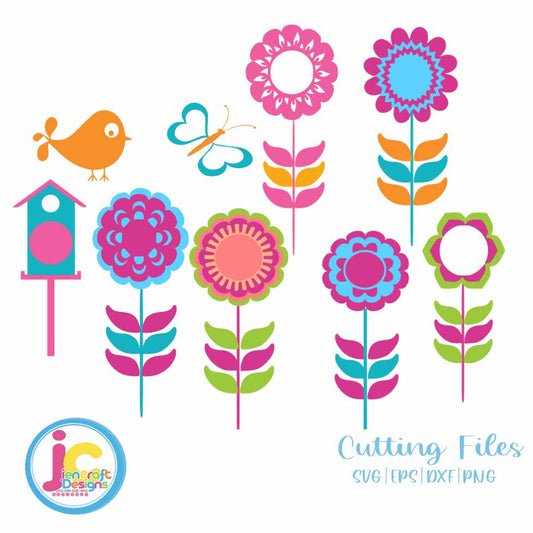 spring-flower-monogram-frame