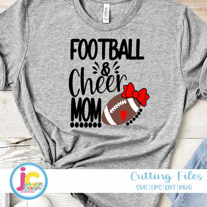 Football Cheer Mom Svg | Biggest Fan Cheer Football SVG DXF PNG EPS JenCraft Designs