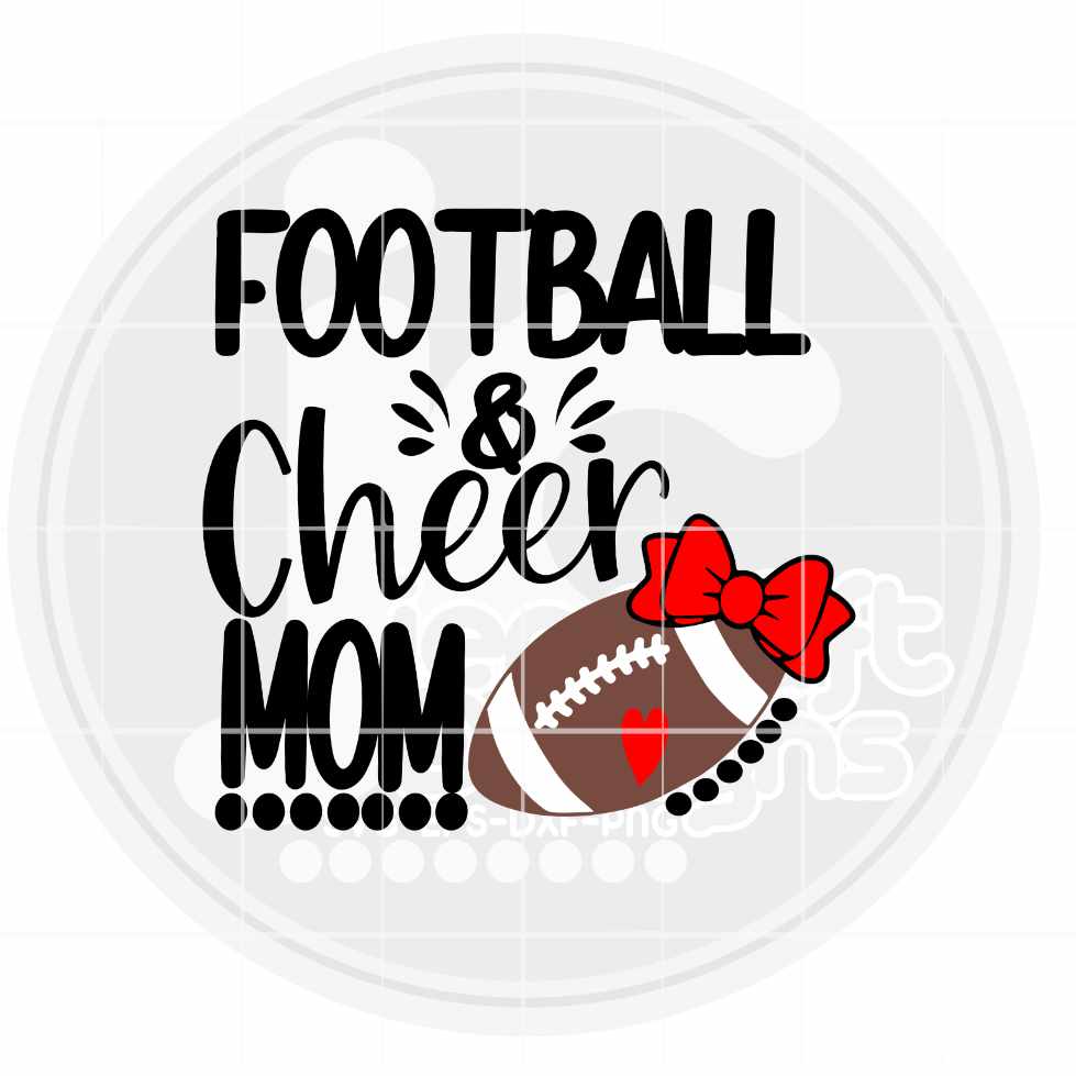 Football Cheer Mom Svg | Biggest Fan Cheer Football SVG DXF PNG EPS JenCraft Designs