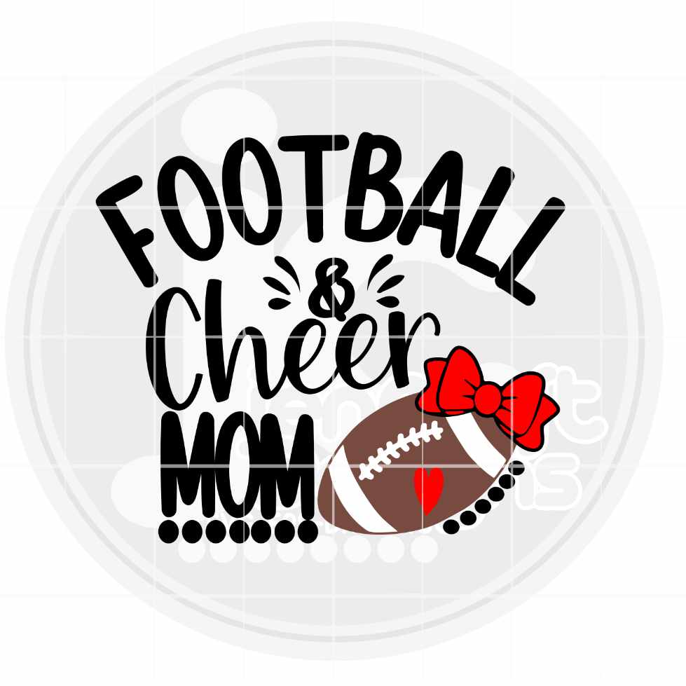 Football Cheer Mom Svg | Biggest Fan Football Cheer SVG DXF PNG EPS JenCraft Designs