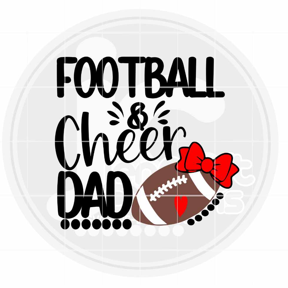Football Cheer Dad Svg | Biggest Fan Cheer Football SVG DXF PNG EPS JenCraft Designs
