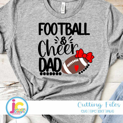 Cheer Football Dad Svg | Biggest Fan Football Cheer SVG DXF PNG EPS JenCraft Designs