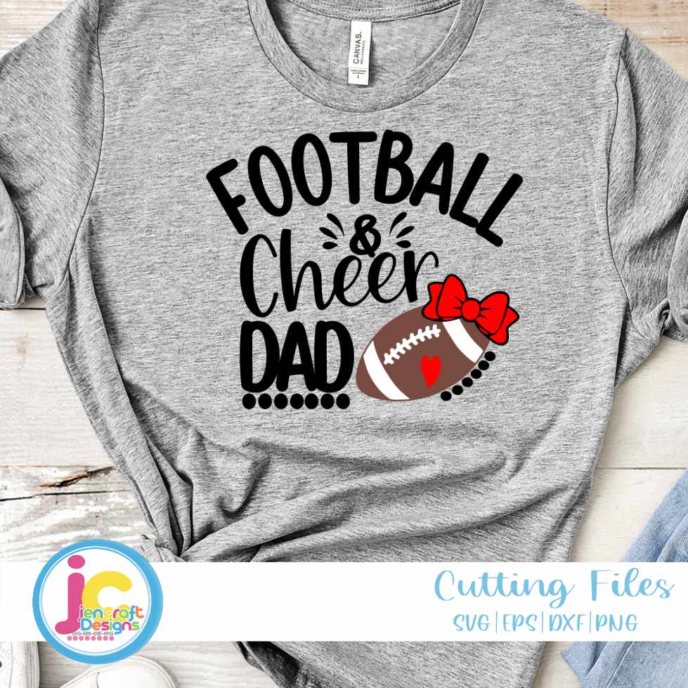 Cheer Football Dad Svg | Biggest Fan Football Cheer SVG DXF PNG EPS