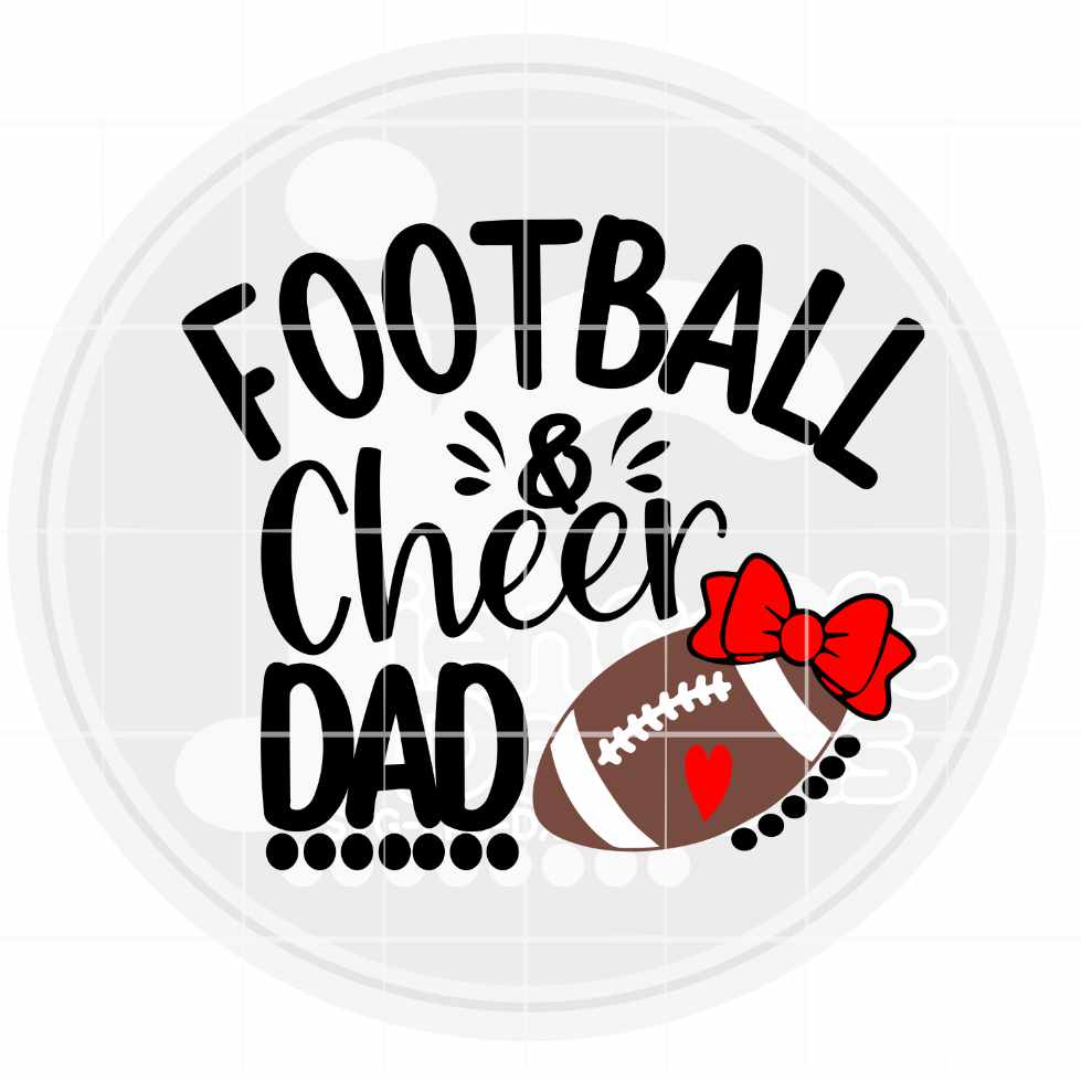 Cheer Football Dad Svg | Biggest Fan Football Cheer SVG DXF PNG EPS JenCraft Designs