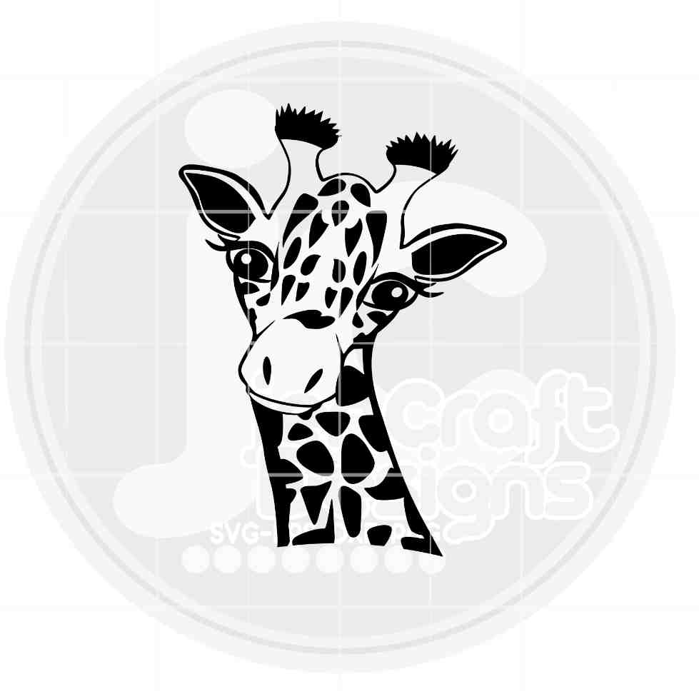 Giraffe Face Svg | Cute Giraffe SVG EPS DXF PNG JenCraft Designs