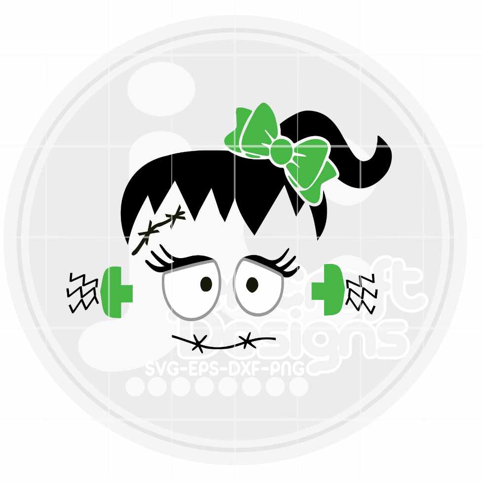 Girl Halloween svg | Little Monster SVG EPS DXF PNG JenCraft Designs