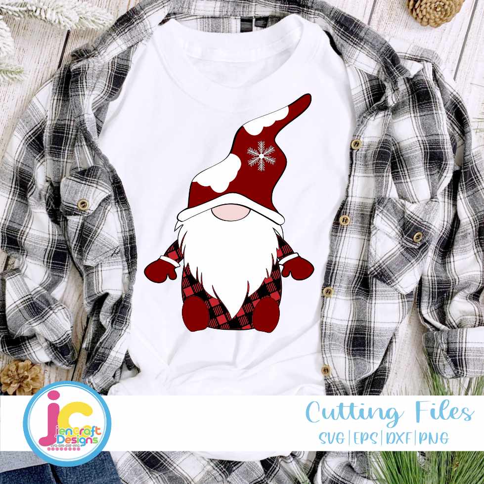 Christmas Svg | Christmas Gnome SVG EPS DXF PNG JenCraft Designs