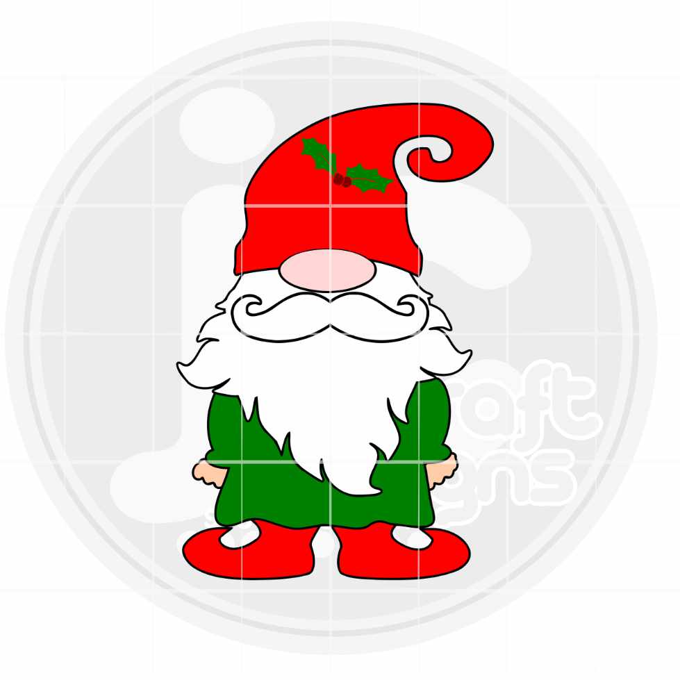 Christmas Svg | Holiday Gnome SVG EPS DXF PNG JenCraft Designs