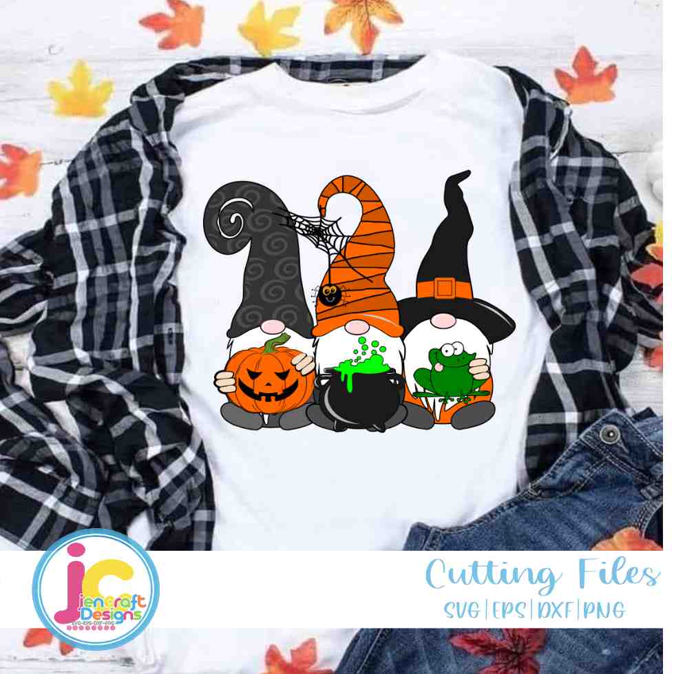 Halloween Svg | Halloween Gnome SVG DXF PNG EPS JenCraft Designs