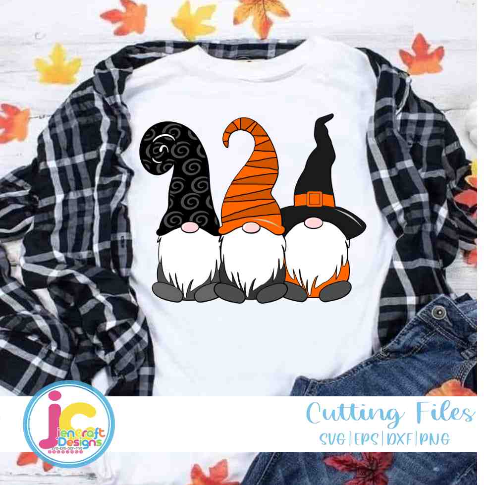 Halloween Gnome Svg | Halloween Gnome SVG DXF PNG EPS JenCraft Designs