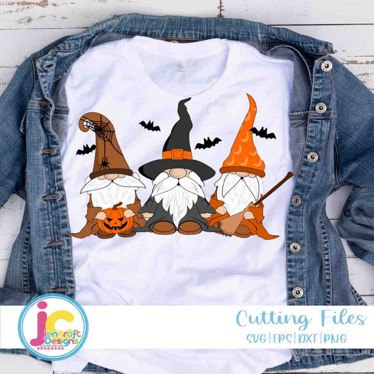 Halloween Gnomes svg | Witch Gnome SVG DXF PNG EPS JenCraft Designs