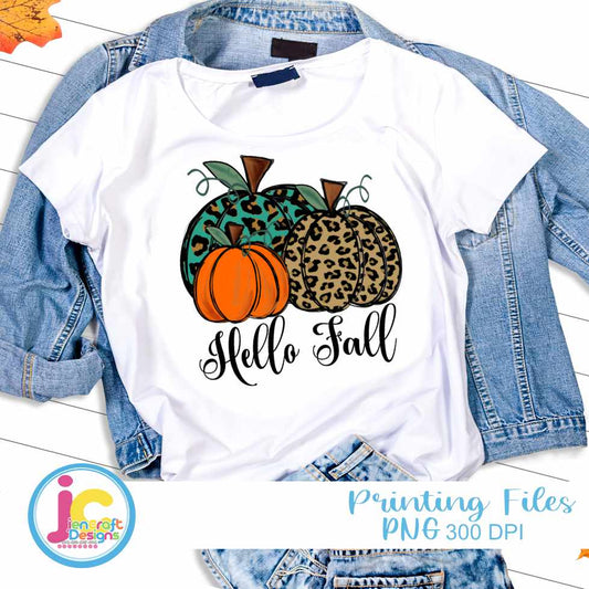 Pumpkin png | Hello Fall Png Sublimation File JenCraft Designs