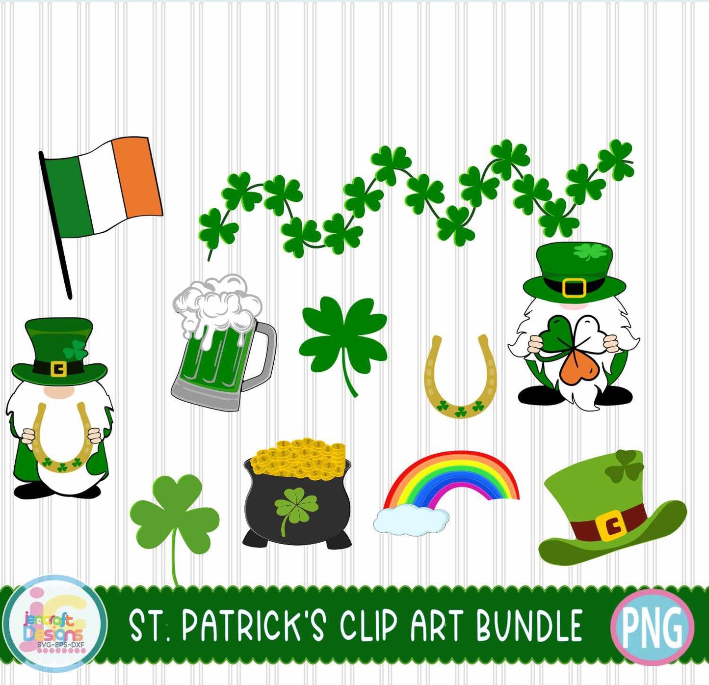 St Patrick's Doodle Letters Png | Saint Patrick's Day Png Sublimation File