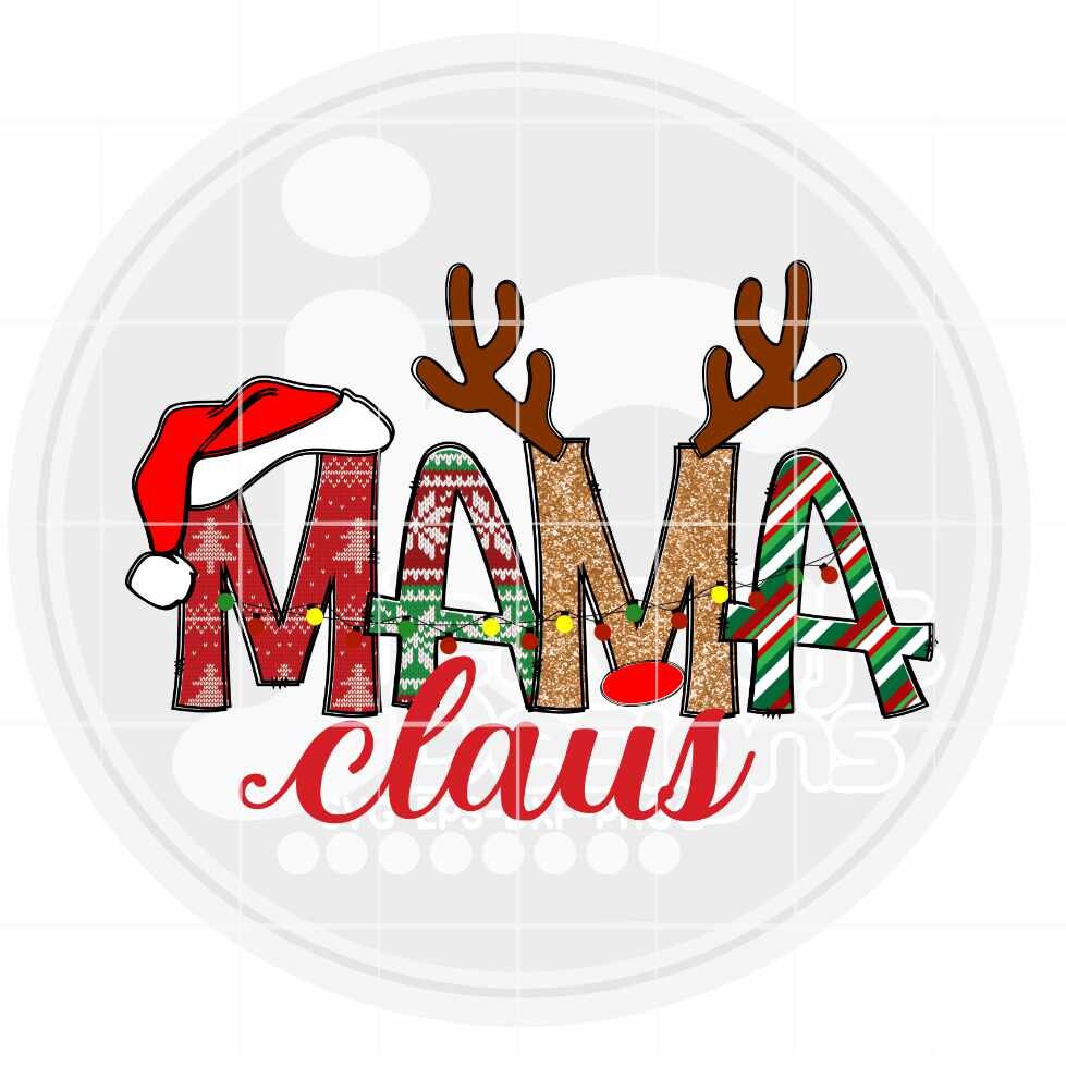 Christmas Png | Mama Claus Png Sublimation File