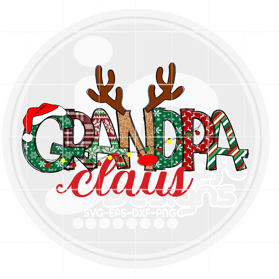 Christmas Png | Grandpa Claus Png Sublimation File