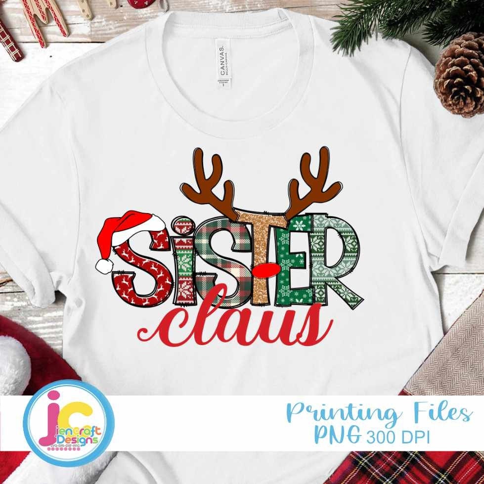 Christmas Png | Sister ClausPng Sublimation File