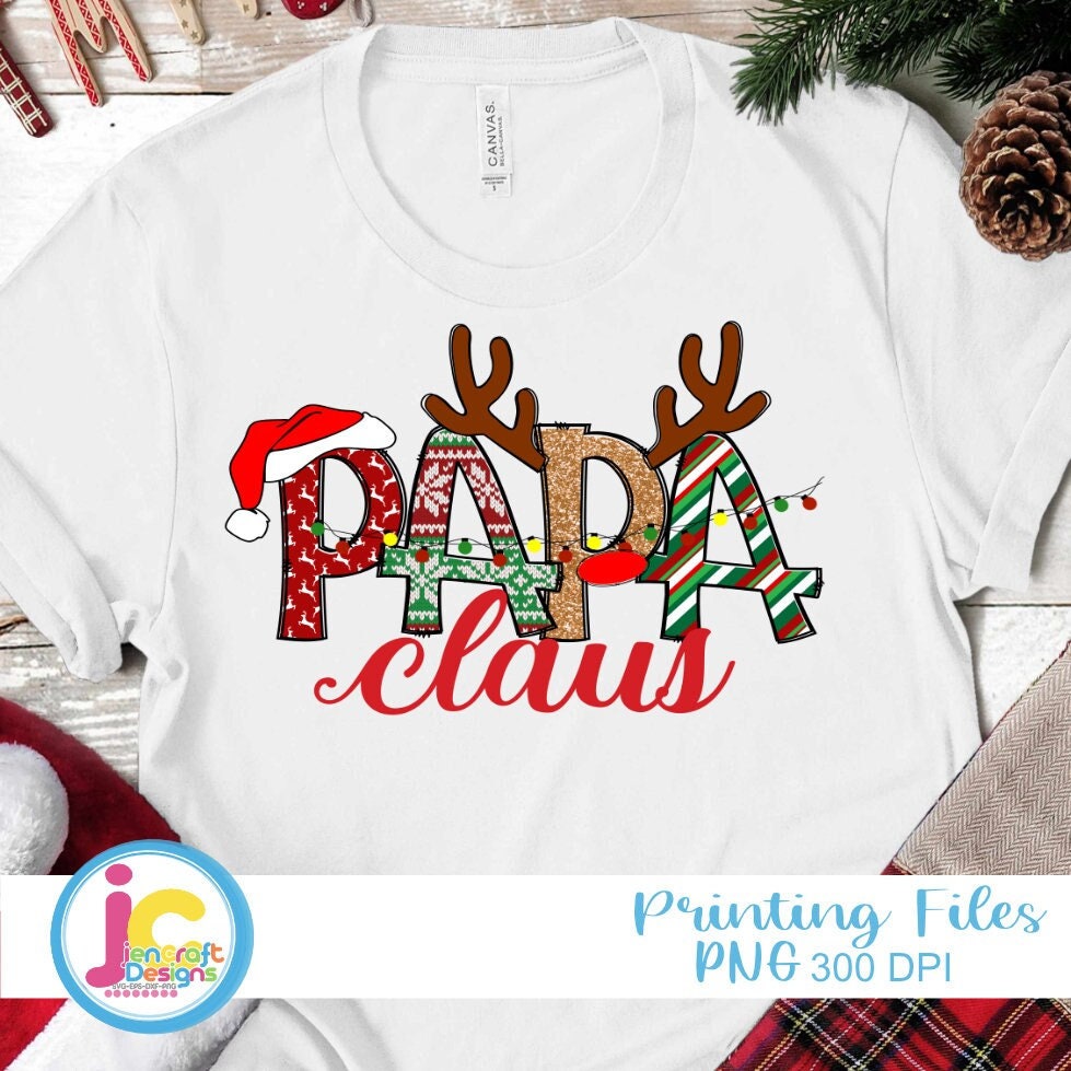 Christmas Png | Papa Claus Png Sublimation File