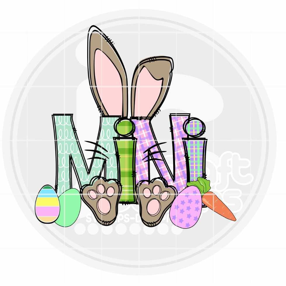 Easter Png | Mini Bunny PNG Sublimation File