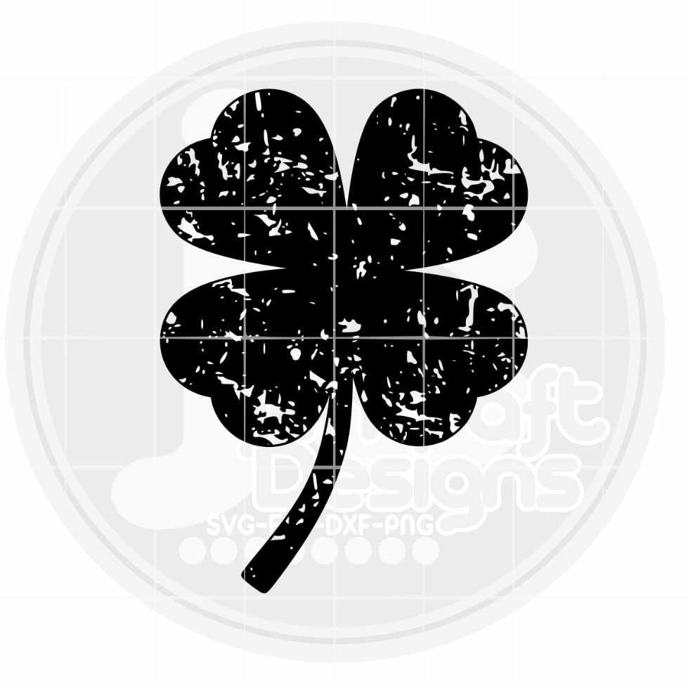 St. Patrick's Day svg | Retro Clover Distressed Shamrock SVG EPS DXF PNG