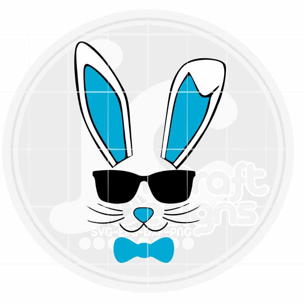 Easter Svg | Cool Boy Bunny Sunglasses SVG EPS DXF PNG