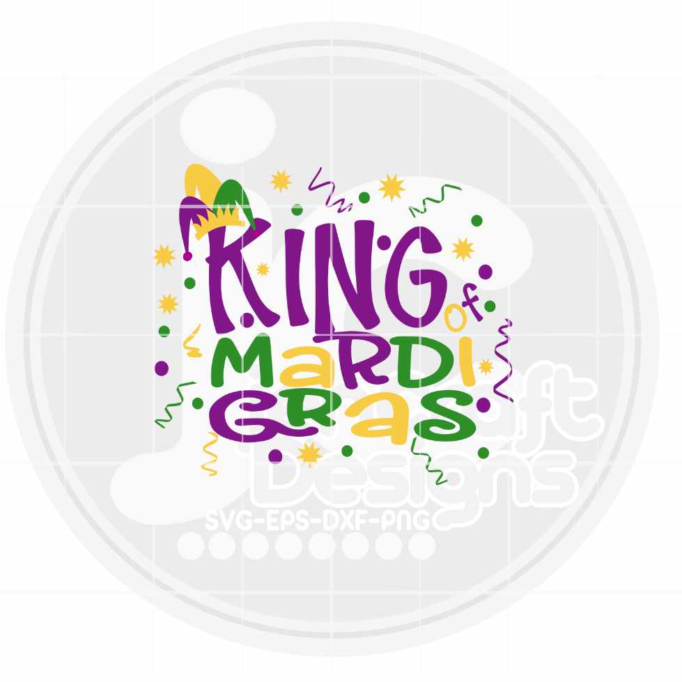 Mardi Gras Svg | King Mardi Gras SVG EPS DXF PNG Bundle