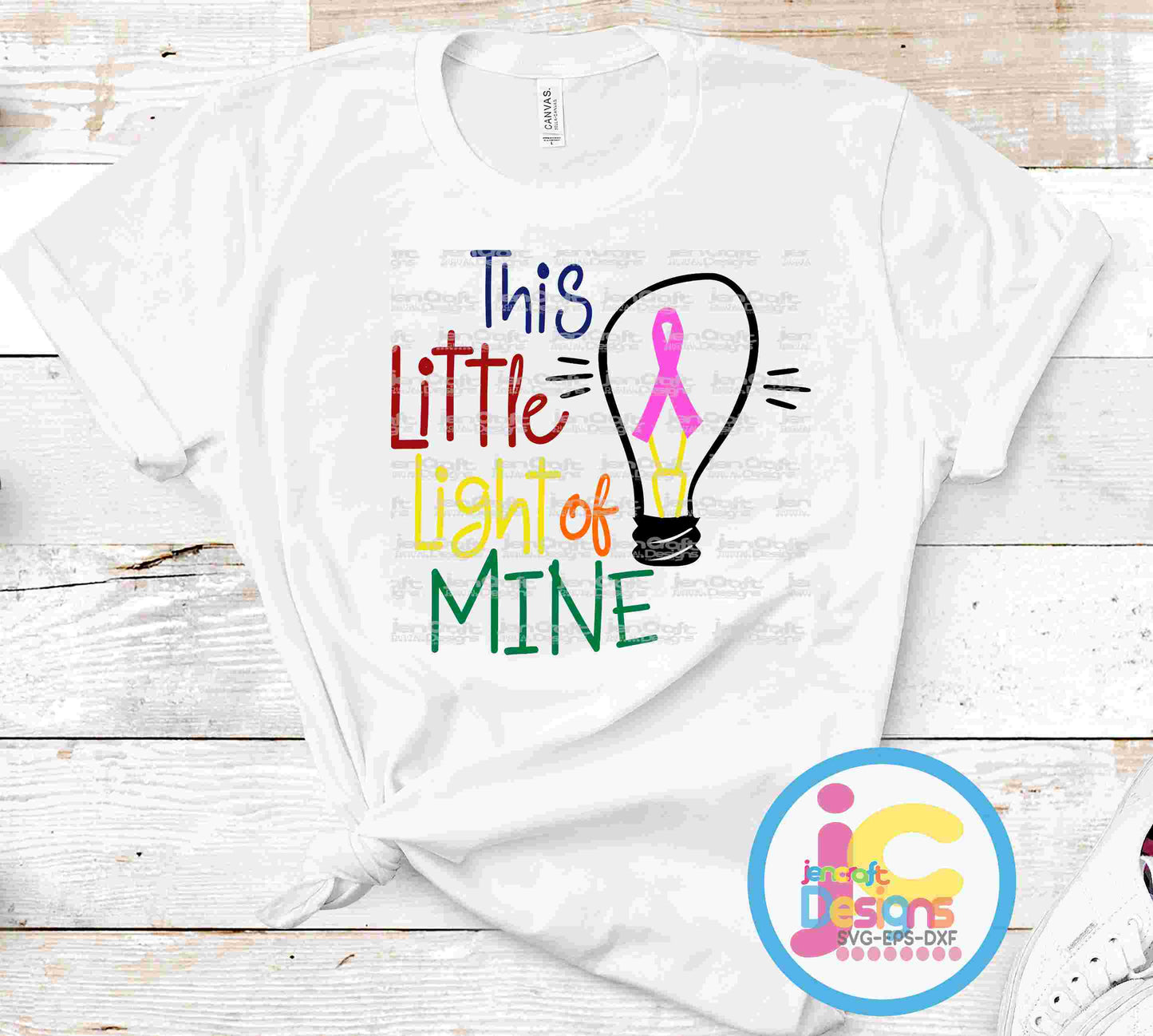 Cancer awareness svg | This little light of mine SVG EPS DXF PNG JenCraft Designs