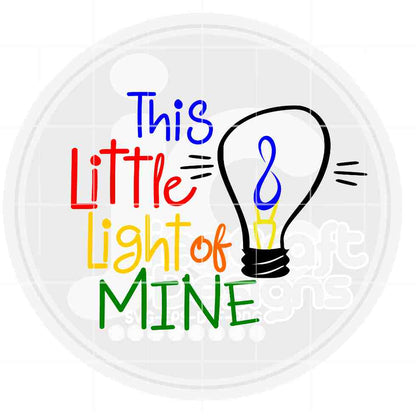 Autism Svg | This little light of mine SVG EPS DXF PNG JenCraft Designs