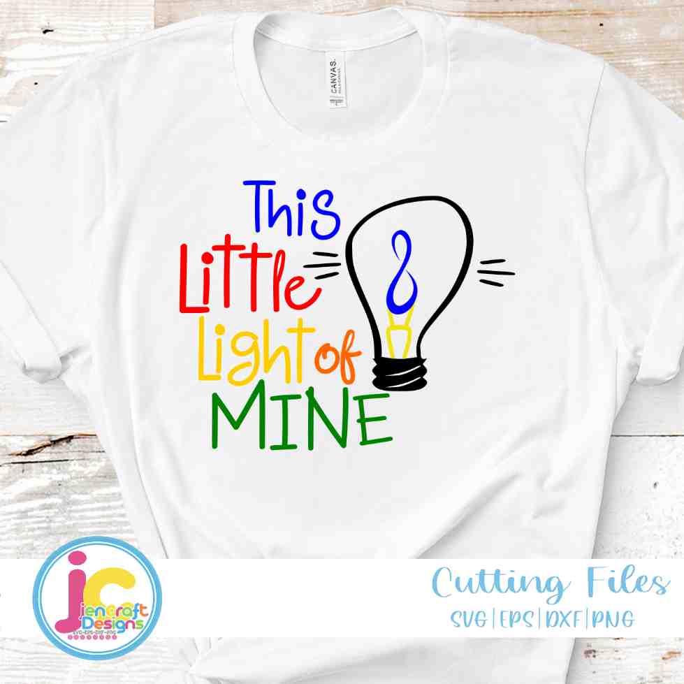 Autism Svg | This little light of mine SVG EPS DXF PNG JenCraft Designs