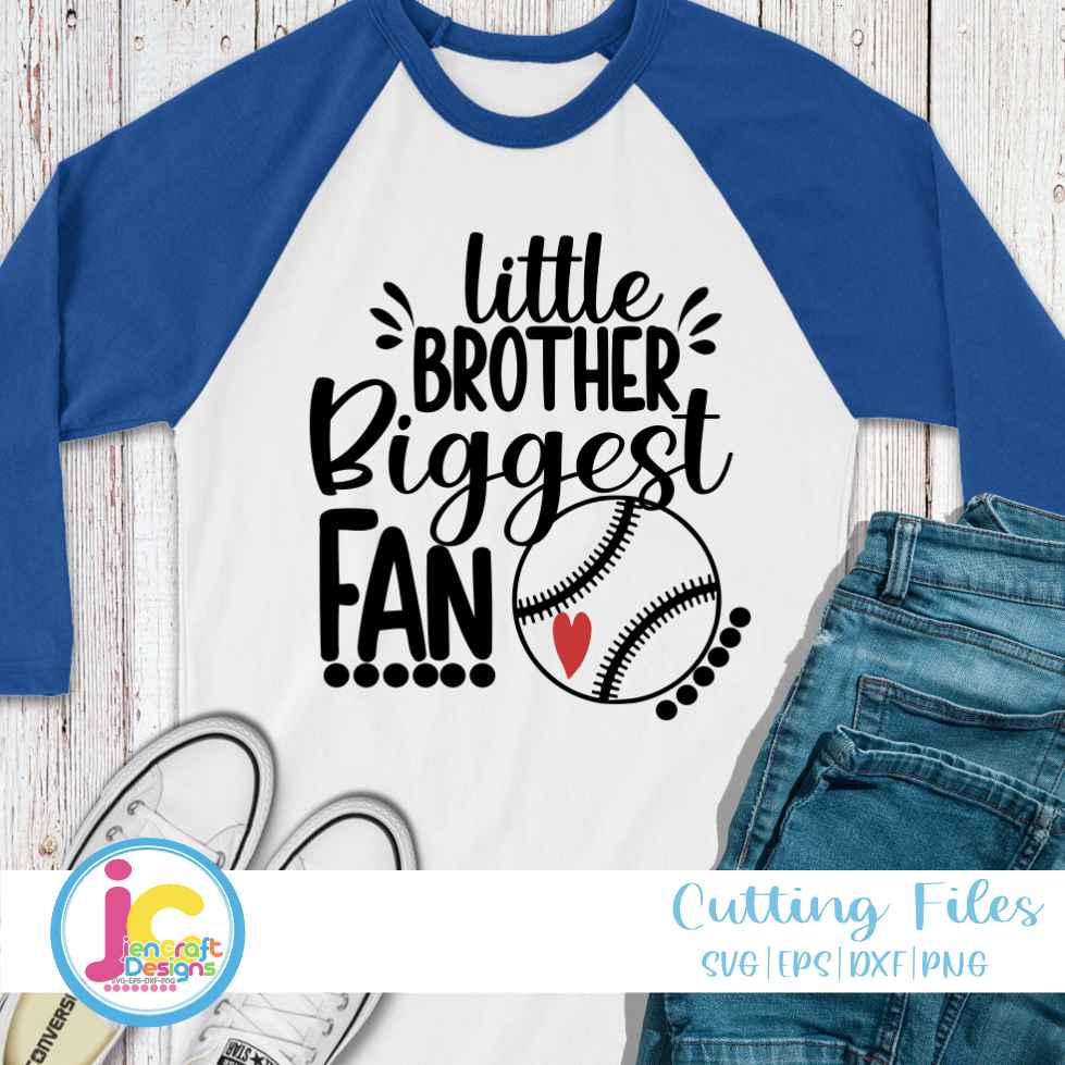 Baseball Svg | Little Brother SVG DXF PNG EPS JenCraft Designs
