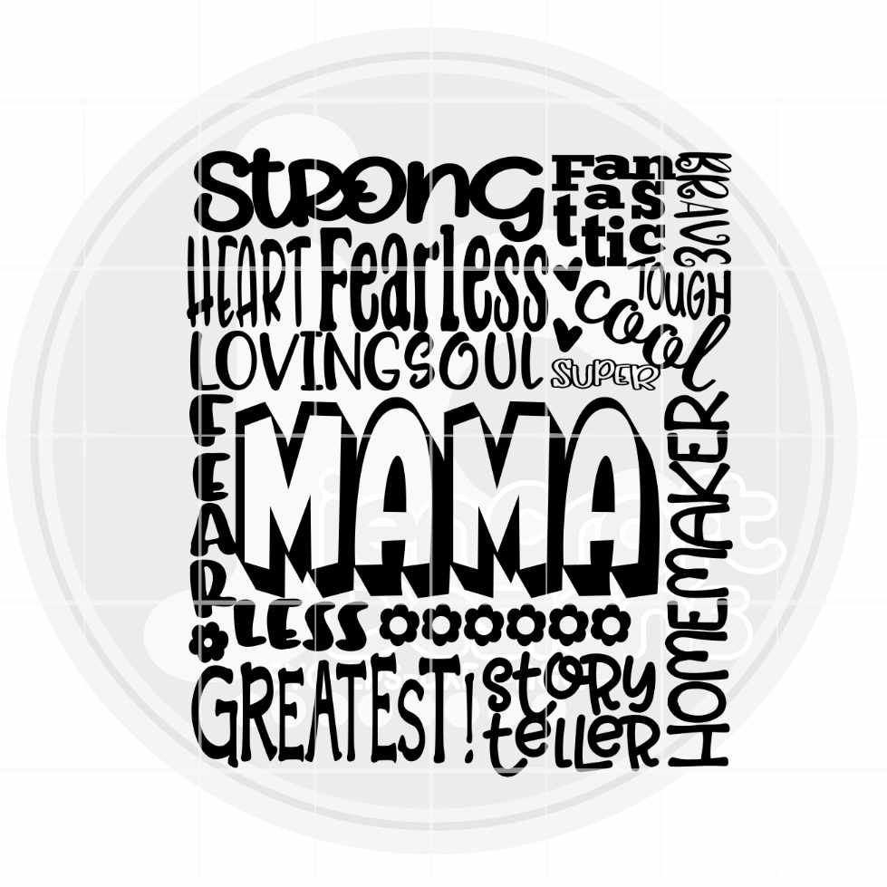 Mama Svg | Typography Word Art SVG EPS DXF PNG