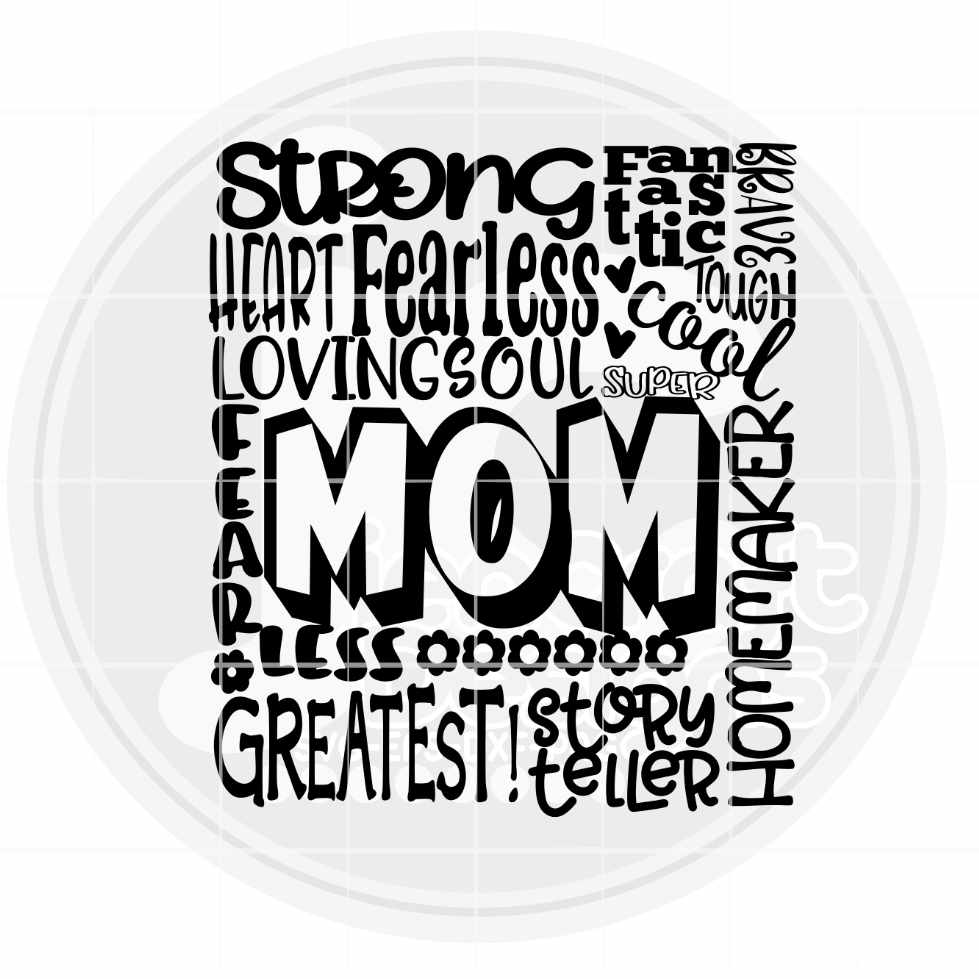 Mom Svg | Typography SVG EPS DXF PNG