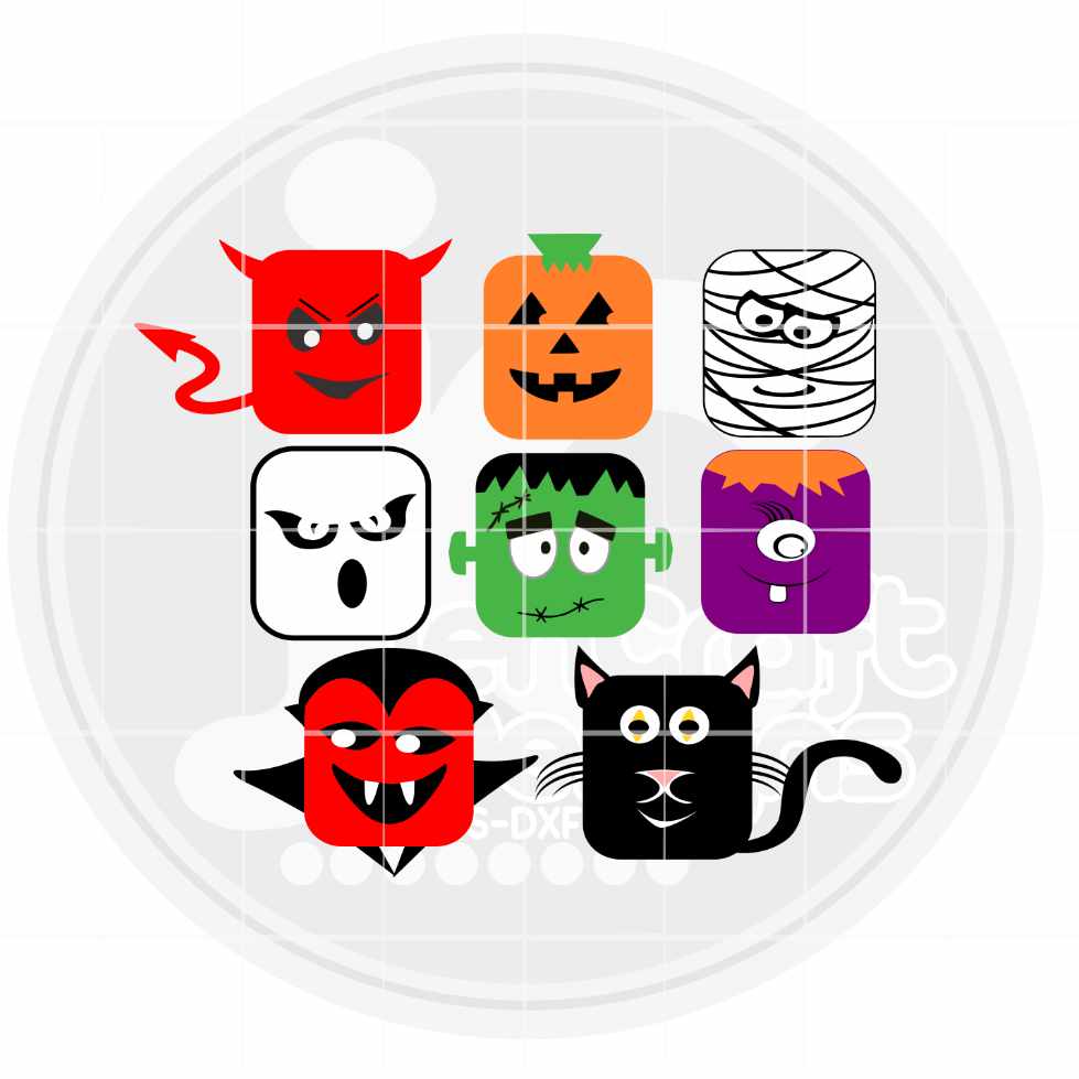 Halloween Monster Svg Bundle