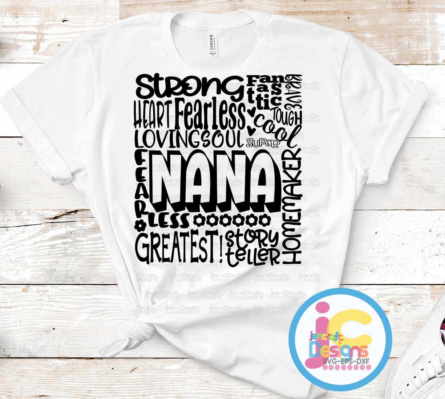 Nana Svg, Typography Word Art SVG DXF PNG EPS