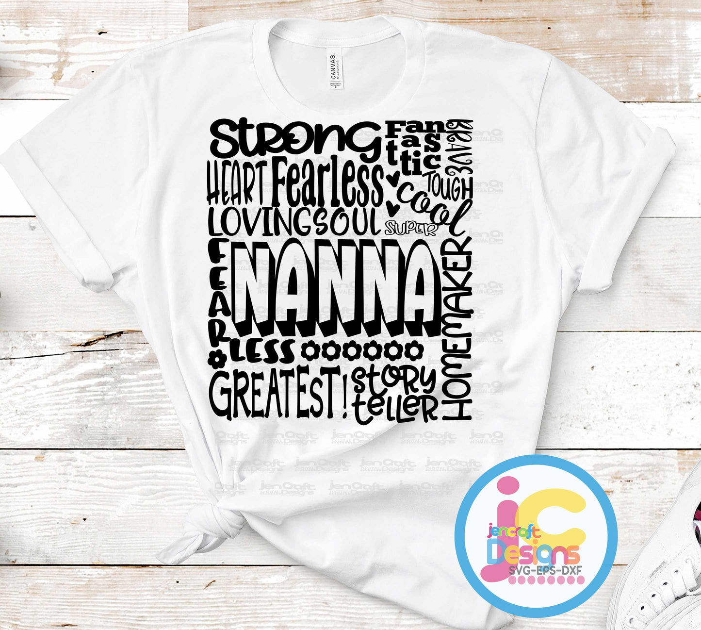 Nanna Svg Typography Word Art SVG EPS DXF PNG