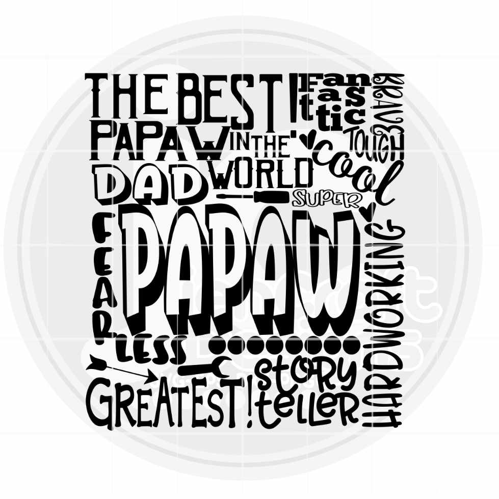 PaPaw Svg | Typography Word Art SVG DXF PNG EPS