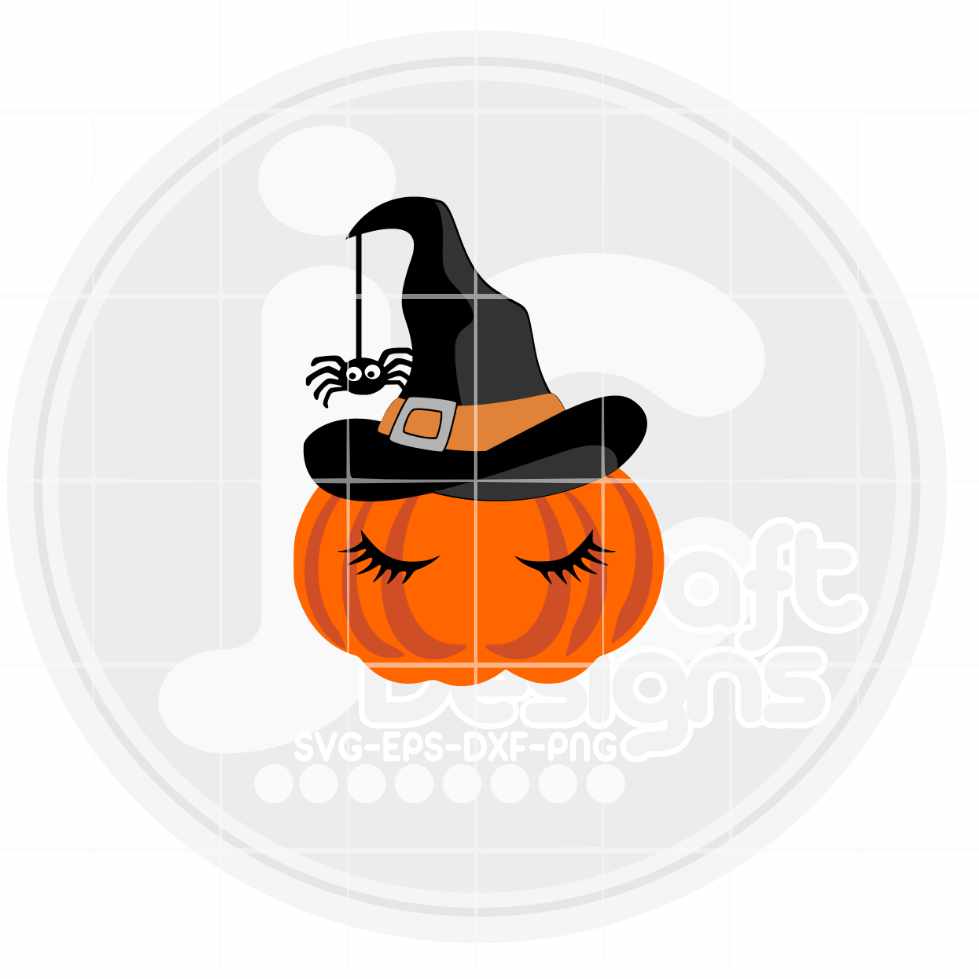 Halloween Svg | Witch Pumpkin svg, Pumpkin Witch svg, eps, dxf Png JenCraft Designs