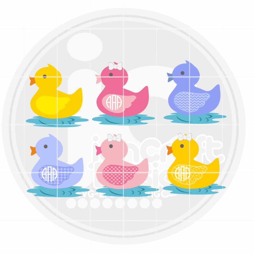 Rubber Duck Svg | Easter Spring Baby Rubber Duck SVG EPS DXF PNG Bundle