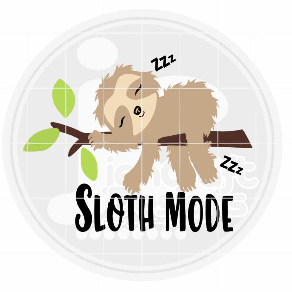 Sloth Svg | Sloth Mode SVG DXF PNG EPS