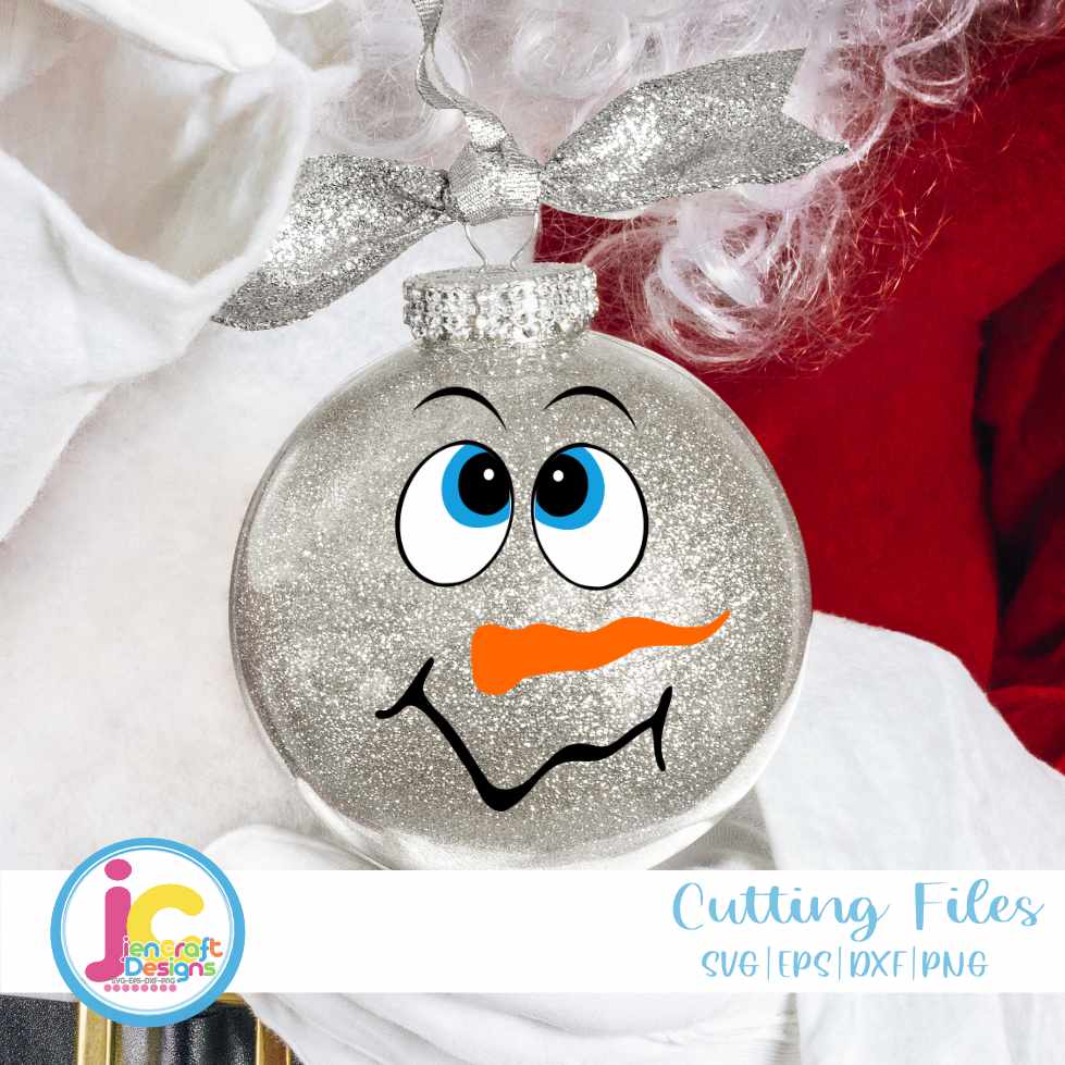 Christmas Svg | Boy Snowman Face SVG DXF PNG EPS JenCraft Designs