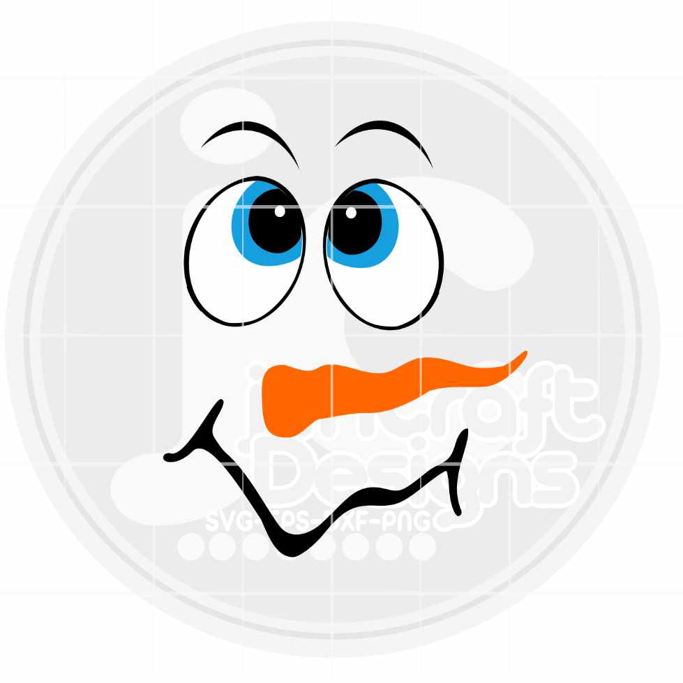 Christmas Svg | Boy Snowman Face SVG DXF PNG EPS JenCraft Designs