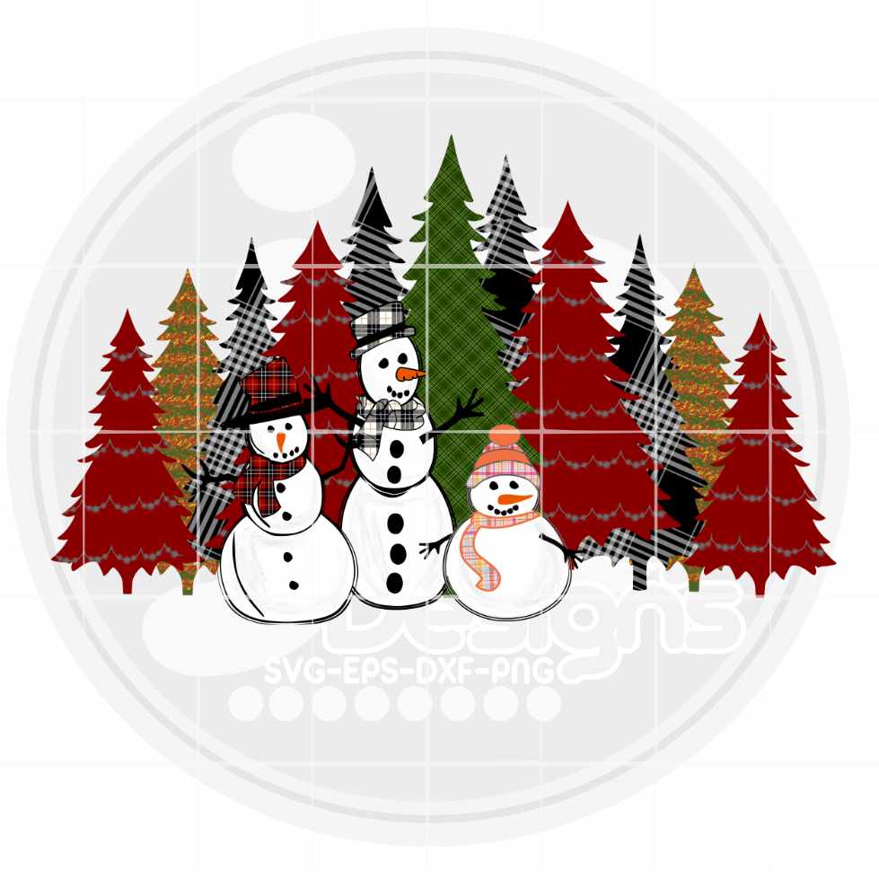 Christmas Png | Buffalo Plaid trees Png sublimation File JenCraft Designs