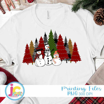 Christmas Png | Buffalo Plaid trees Png sublimation File JenCraft Designs