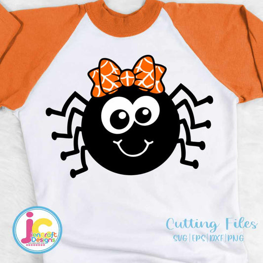 Halloween Svg | Cute Girl Spider SVG DXF PNG EPS JenCraft Designs