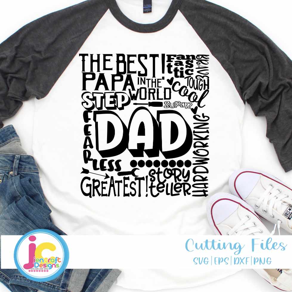 Step Dad Svg | Typography Word Art SVG EPS DXF PNG