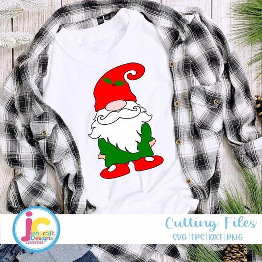 Christmas Svg | Holiday Gnome SVG EPS DXF PNG JenCraft Designs