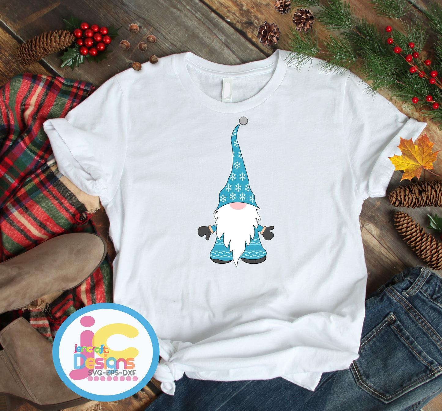 3Christmas svg, Gnomes SVG Trio Gnome xmas svg cut files Scandinavian Gnomes Nordic Gnomes Tomte Svg eps dxf png silhouette Cricut sublimate JenCraft Designs