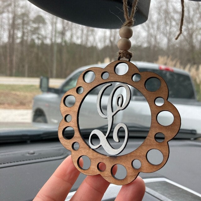 Car Charm Initial Monogram Svg Eps Dxf Png Cut File Bundle - JenCraft Designs