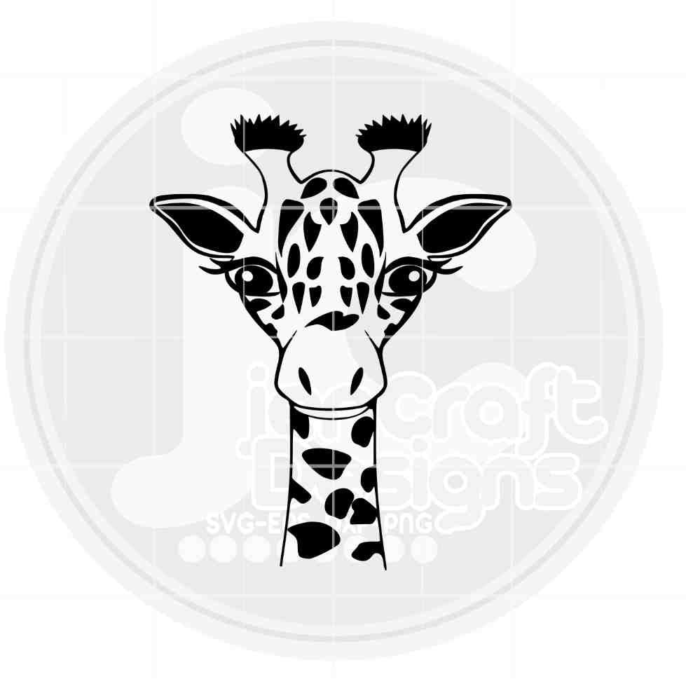 Giraffe Svg | Giraffe Face SVG EPS DXF PNG JenCraft Designs